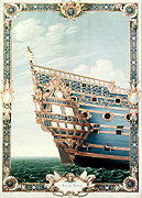 Stern of the Soleil Royal, design by Jean Bérain