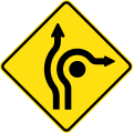 (MR-WDAD-18) Roundabout Directional Lanes (used in Western Australia)