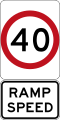 Ramp Speed Limit (used in Queensland)