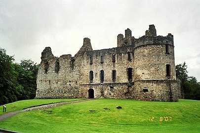 The ruins of Balvenie Castle, a stronghold of the Douglases from 1362 to 1455 and seat of John Douglas, Lord of Balvenie