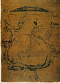 Image 2Silk painting depicting a man riding a dragon, painting on silk, dated to 5th–3rd century BC, Warring States period, from Zidanku Tomb no. 1 in Changsha, Hunan Province (from History of painting)