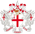 Motto "Domine dirige nos" (Latin for 'Lord, guide us') below the Coat of arms of the City of London