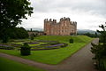 Drumlanrig Castle side on view looking at the left-hand side