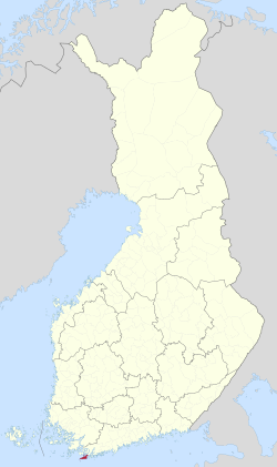 Location of Hanko in Finland