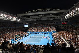 Die John Cain Arena, mit 10.500 Plätzen das zweitgrößte Stadion im Melbourne Park