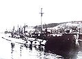 1918 als Unterseeboot-Mutterschiff in Valparaíso