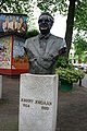 Bust of Johnny Jordaan on Johnny Jordaanplein, Elandsgracht near the Prinsengracht.