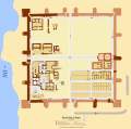 Weiterentwicklungen: Das um 300 n. Chr. in Ägypten errichtete rückwärtige Limeskastell Nag el-Hagar mit seiner spätantiken Palastanlage und einer ungewöhnlichen Principia mit oktogonalem Fahnenheiligtum