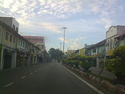Route FT 9, downtown Kuala Pilah