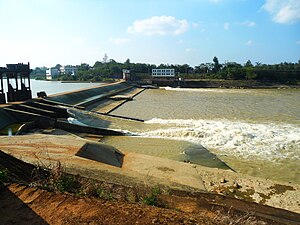 Nandu River Dam located by Longtang