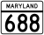 Maryland Route 688 marker