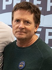 A photograph of Michael J Fox
