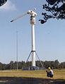 MOD-0 research wind turbine in one-bladed configuration