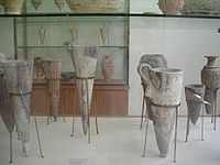 Minoan steatite rhyta in the Heraklion Archaeological Museum