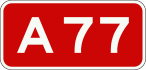 A77 motorway shield}}