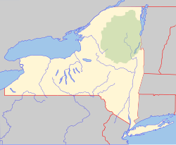Northumberland is located in New York Adirondack Park
