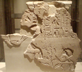 Nefertiti presenting an image of the goddess Maat to the Aten. Brooklyn Museum.