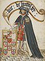 Portrait von Henry, Duke of Lancaster, Gemahl von Isabel de Beaumont