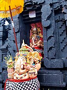 Stana shrines dedicated to Hindu god Ganesha.