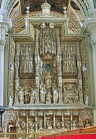Altar of The Basilica of Our Lady of the Pillar in Zaragoza