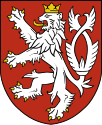 Small coat of arms of the Czech Republic (1992, based on the coat of arms of the Kingdom of Bohemia, 13th century)