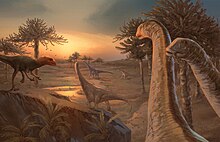 3D model of a long-necked dinosaur
