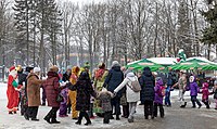 Maslenitsa festivities in St. Petersburg, 2018.