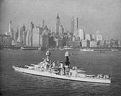 An image of USS Colorado in New York City