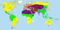 The world's cultural distribution at 500 BC