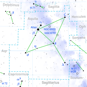 Gliese 752 is located in the constellation Aquila
