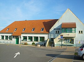 The town hall and school of Audinghen