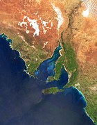 Spencer Gulf seen from one of NASA's Satellites