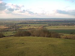 Part of Aylesbury Vale taken from the top of Coombe Hill, looking towards Aylesbury