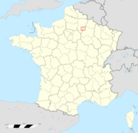 Location of Tardenois in France today