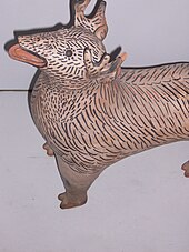 Deer effigy, pottery. Cochiti, New Mexico