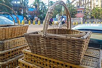 Contemporary bamboo baskets of Bangladesh.