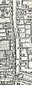 Bishopsgate and the extramural part of Bishopsgate Street, as shown on the "Copperplate" map of London of the 1550s