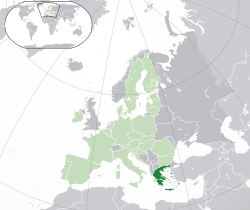 Location of Euro gold and silver commemorative coins (Greece)