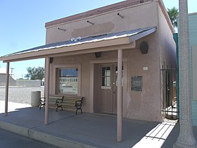 The Charles Rapp Saloon Building in Florence, Arizona. Built in 1875.