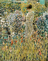 Lady in a Garden, by 1912