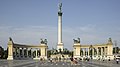 Image 6Heroes' Square is one of the major squares in Budapest, Hungary, noted for its iconic statue complex featuring the Seven chieftains of the Magyars and other important Hungarian national leaders