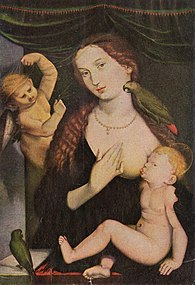 Madonna and Child with parrots, by Hans Baldung Grien, 1533