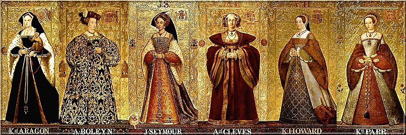 The Wives of Henry VIII by (circle of) Richard Burchett (1854-1860)
