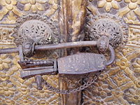 Old padlock in Kathmandu