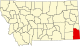 State map highlighting Carter County
