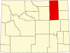 State map highlighting Campbell County
