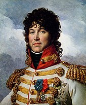 Portrait of Marshal Joachim Murat in a flashy white uniform with lots of gold braid