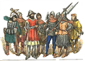 Polish knights and soldiers during the times of Casimir