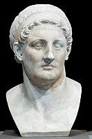 Bust of Ptolemy I Soter wearing a diadem, a symbol of Hellenistic kingship, Louvre Museum.