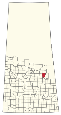Location of the RM of Bjorkdale No. 426 in Saskatchewan